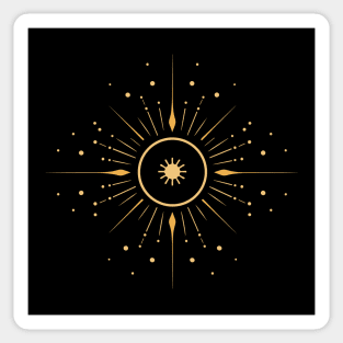 Elegant Supernova, Space Exploration Minimalist Art Sticker